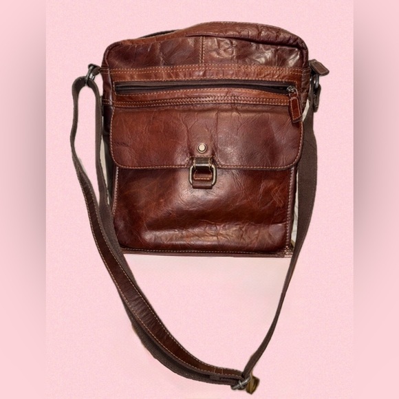 Jack Georges (Real Leather) large Crossbody Messenger Bag